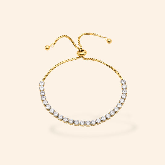 Gold Shira Tennisarmband